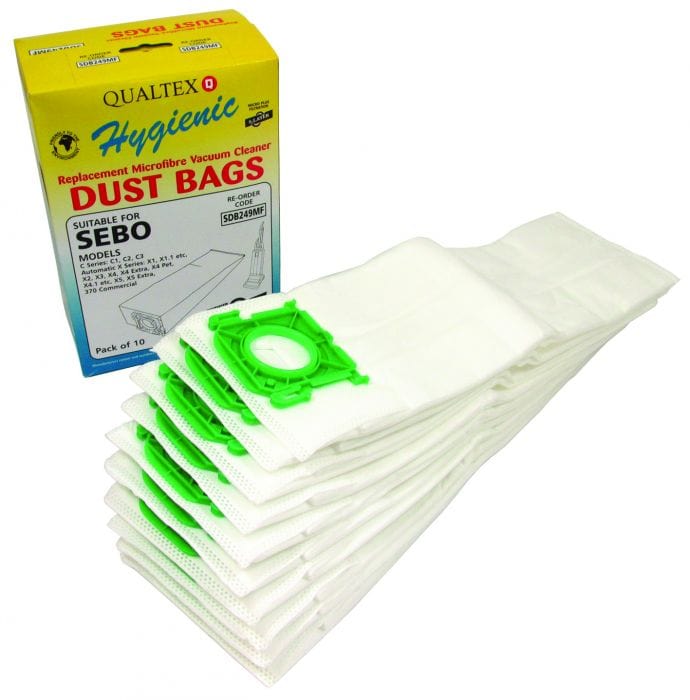 Spare and Square Vacuum Cleaner Spares Sebo X & C Vacuum Cleaner Microfibre Bag - 5093ER (Pack Of 10) SDB249MF - Buy Direct from Spare and Square