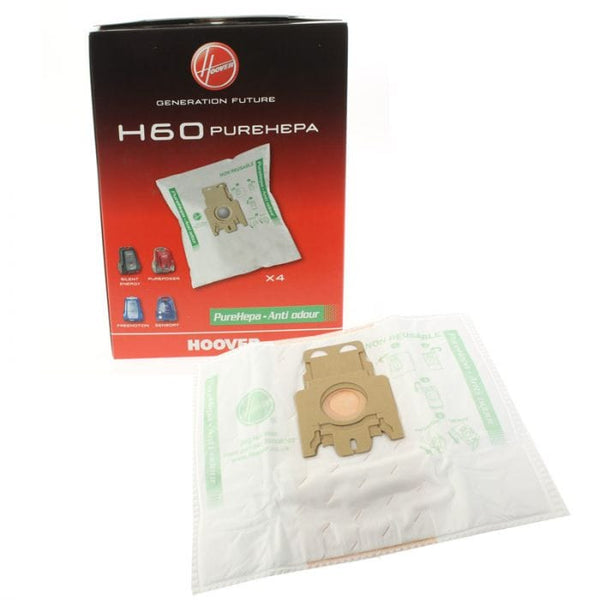 Spare and Square Vacuum Cleaner Spares Vacuum Cleaner Bag - H60 (Pack Of 4) 35600392 - Buy Direct from Spare and Square