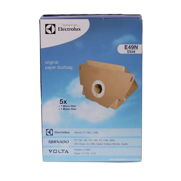 Spare and Square Vacuum Cleaner Spares Vacuum Cleaner Paper Bag - E49N (Pack Of 5 Paper Bags + 2 Filters) 9001955799 - Buy Direct from Spare and Square