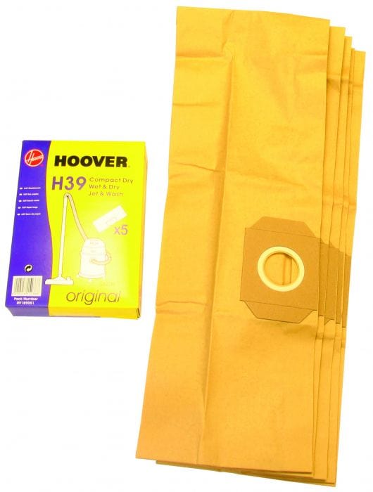 Spare and Square Vacuum Cleaner Spares Vacuum Cleaner Paper Bag - H39 (Pack Of 5) 09189051 - Buy Direct from Spare and Square