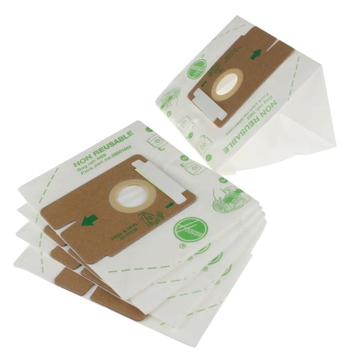 Spare and Square Vacuum Cleaner Spares Vacuum Cleaner Paper Bag - H69 (Pack Of 5) 35601053 - Buy Direct from Spare and Square
