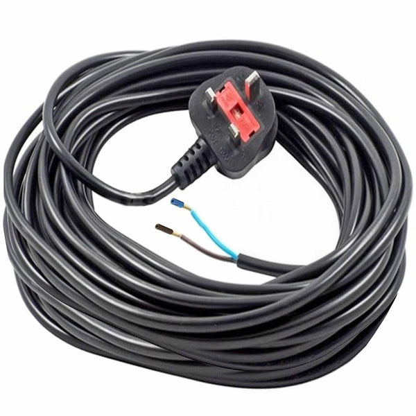 Spare and Square Vacuum Spares Black Mains Power Cable For Numatic Vacuum Cleaners - 12m FLX53 - Buy Direct from Spare and Square