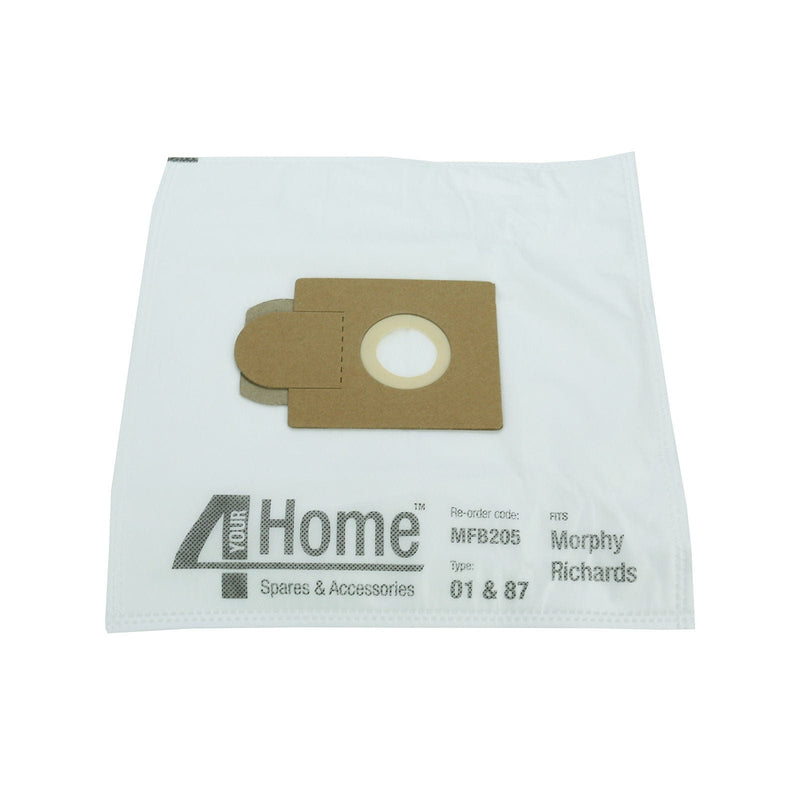 Spare and Square Vacuum Spares Morphy Richards Domatic, Futura and Handy Microfibre Vacuum Bags - 5 Pack MFB205 - Buy Direct from Spare and Square