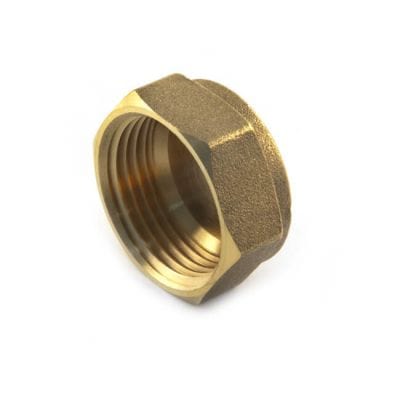Spare and Square Washing Machine Spares Universal 3/4" Blanking Cap - Brass End Stop Cap 64-un-01 - Buy Direct from Spare and Square