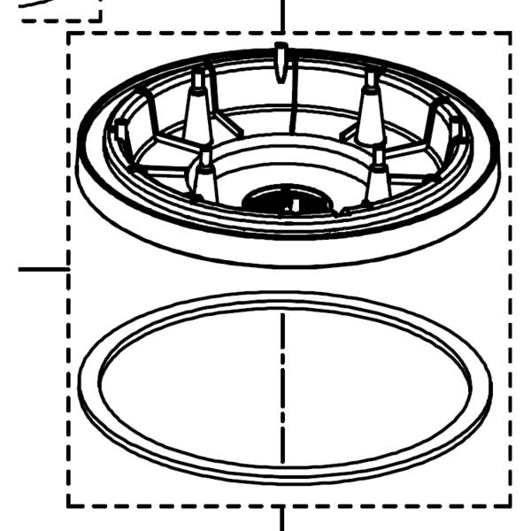 Viper Vacuum Spares Viper Genuine LSU135 Motor Supporting Base VA80732 - Buy Direct from Spare and Square